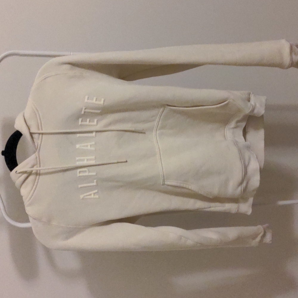 Cream Alphalete hoodie